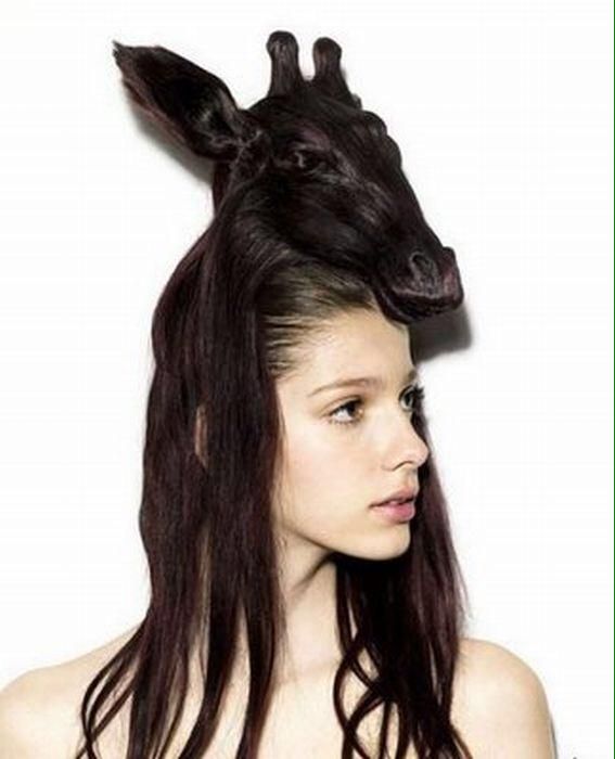 Donkey Face Haircut For Girl Funny Picture -hair style
